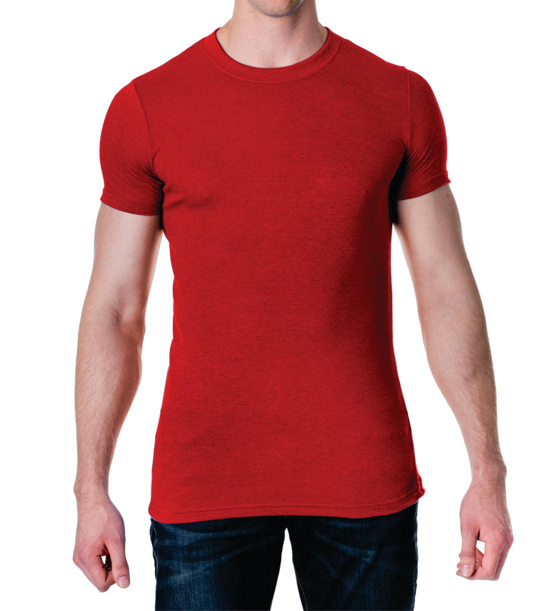 Mens Basic Short Sleeve Crew T-Shirt