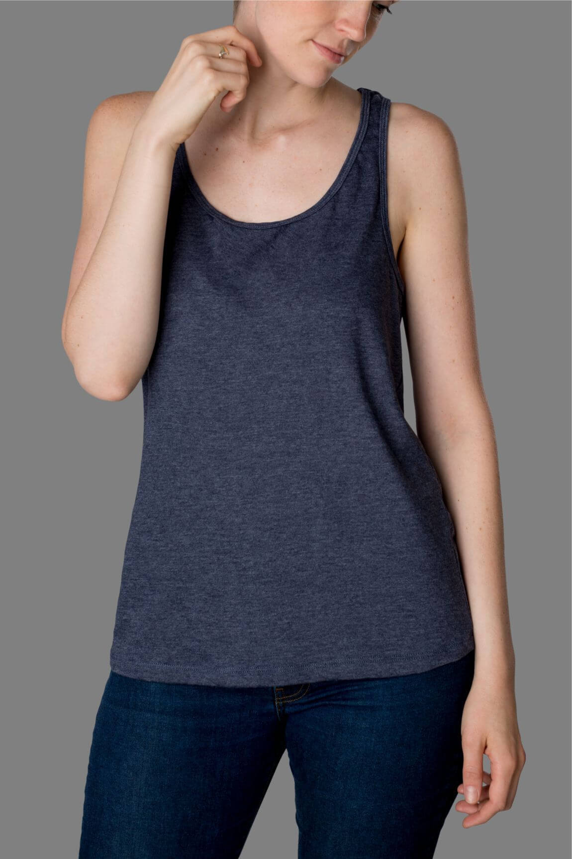 Navy blue 2025 tank top womens