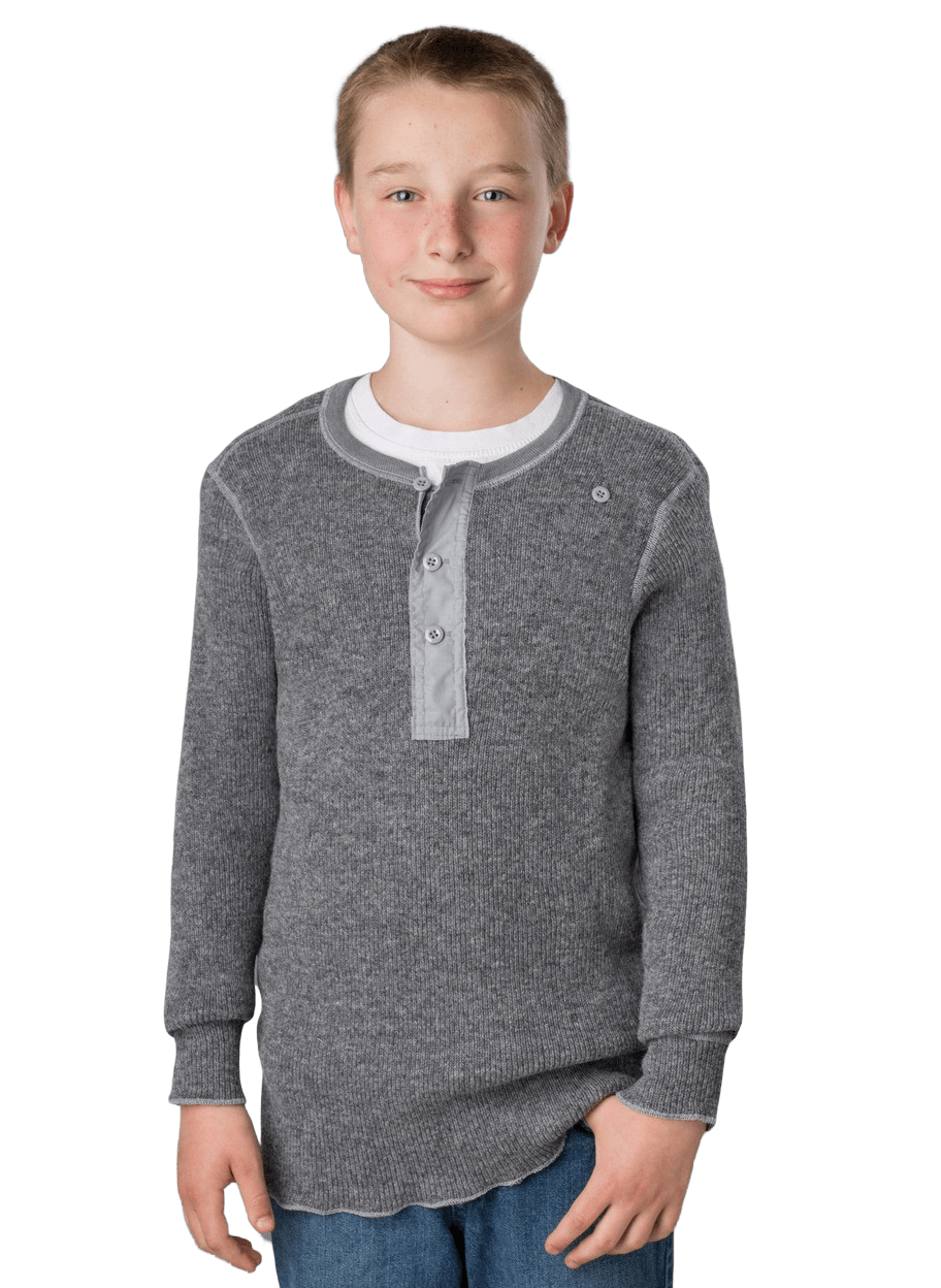 Kids Wool Sweater Henley Collection (Heavy Weight)
