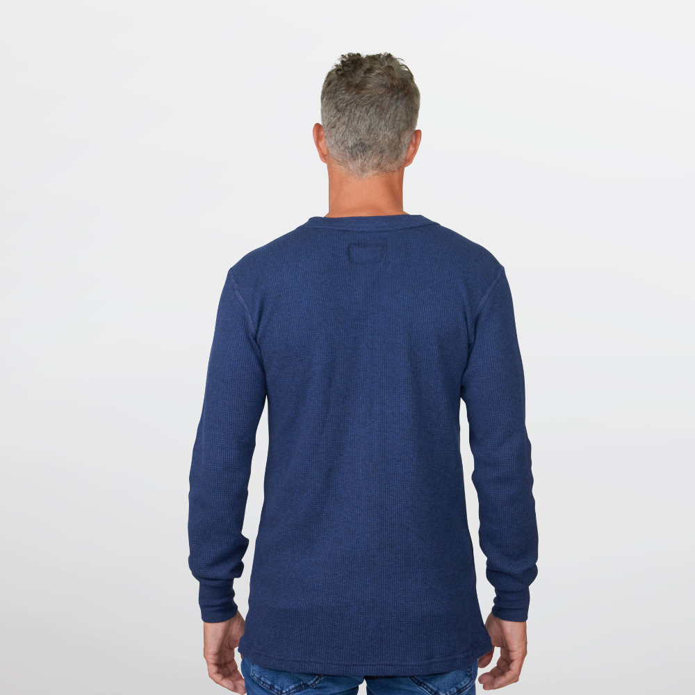 MOCK TWIST WAFFLE - WAFFLE HENLEY