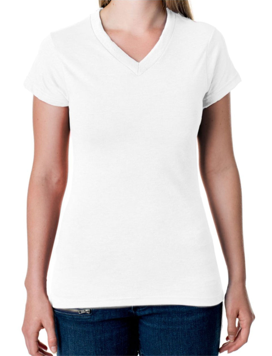 T shirt basique pour femme col en V Stanfields