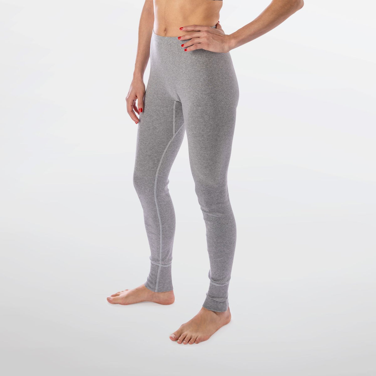 No nonsense Women's Relaxed Leggings, Grey Heather, Large at  Women's  Clothing store