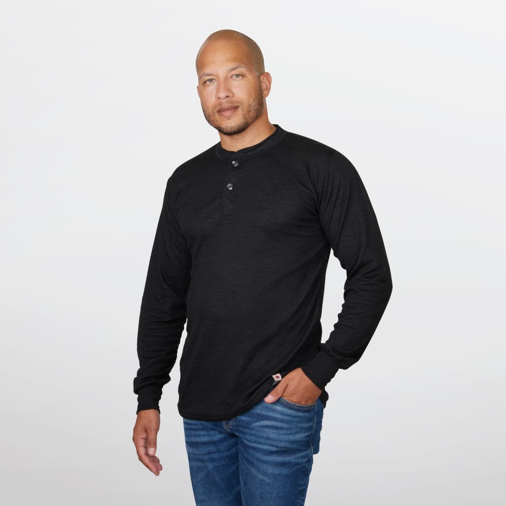 TWO LAYER MERINO - HENLEY