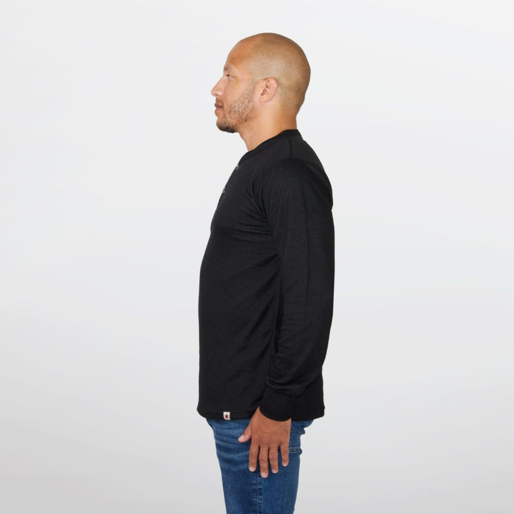 TWO LAYER MERINO - HENLEY