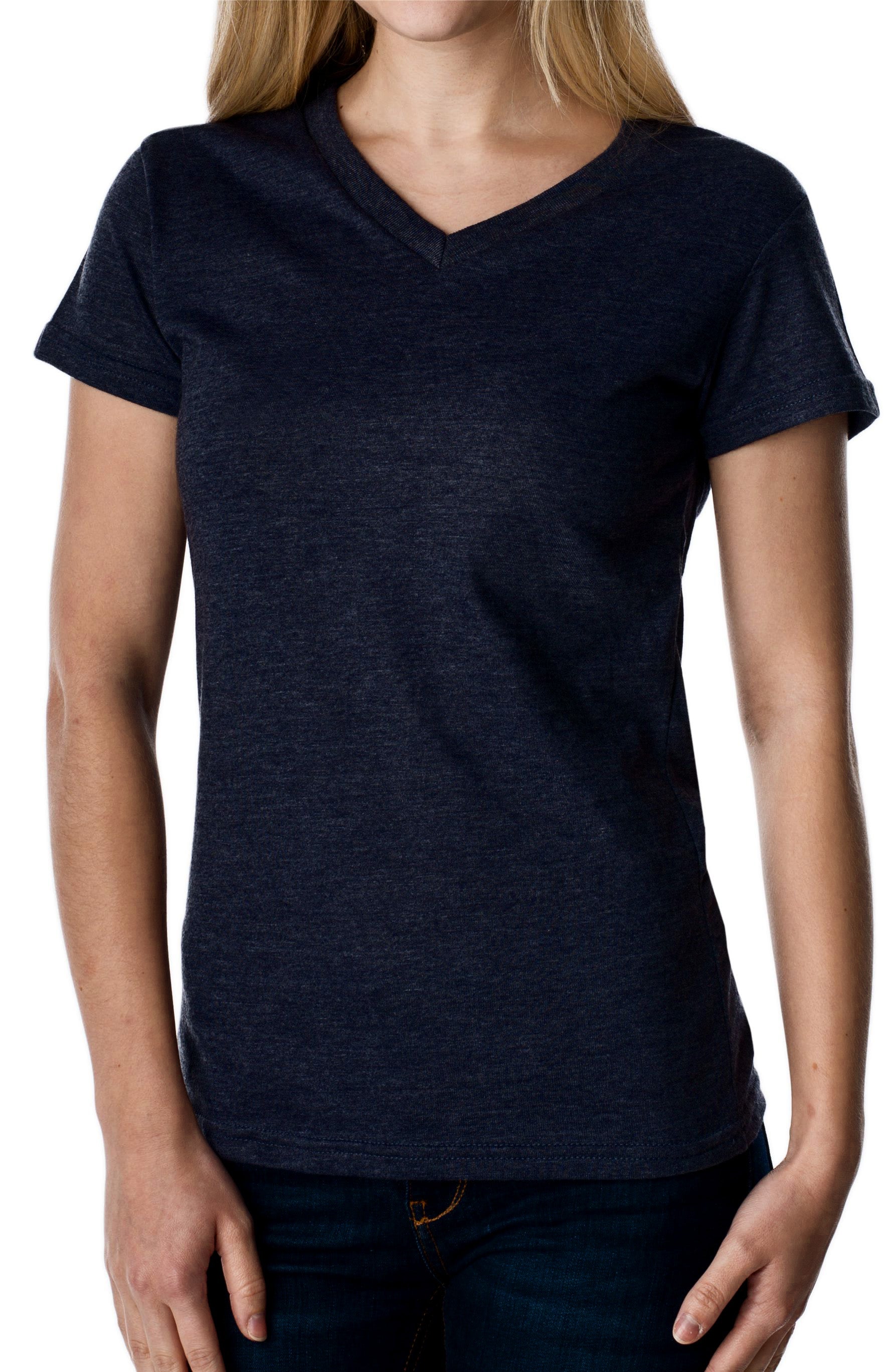 T shirt basique pour femme col en V Stanfields