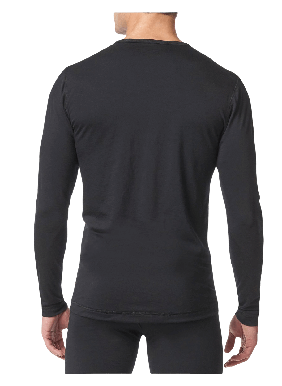 Merino Long Sleeve Base Layer Black: Men's Cycling Clothing – La