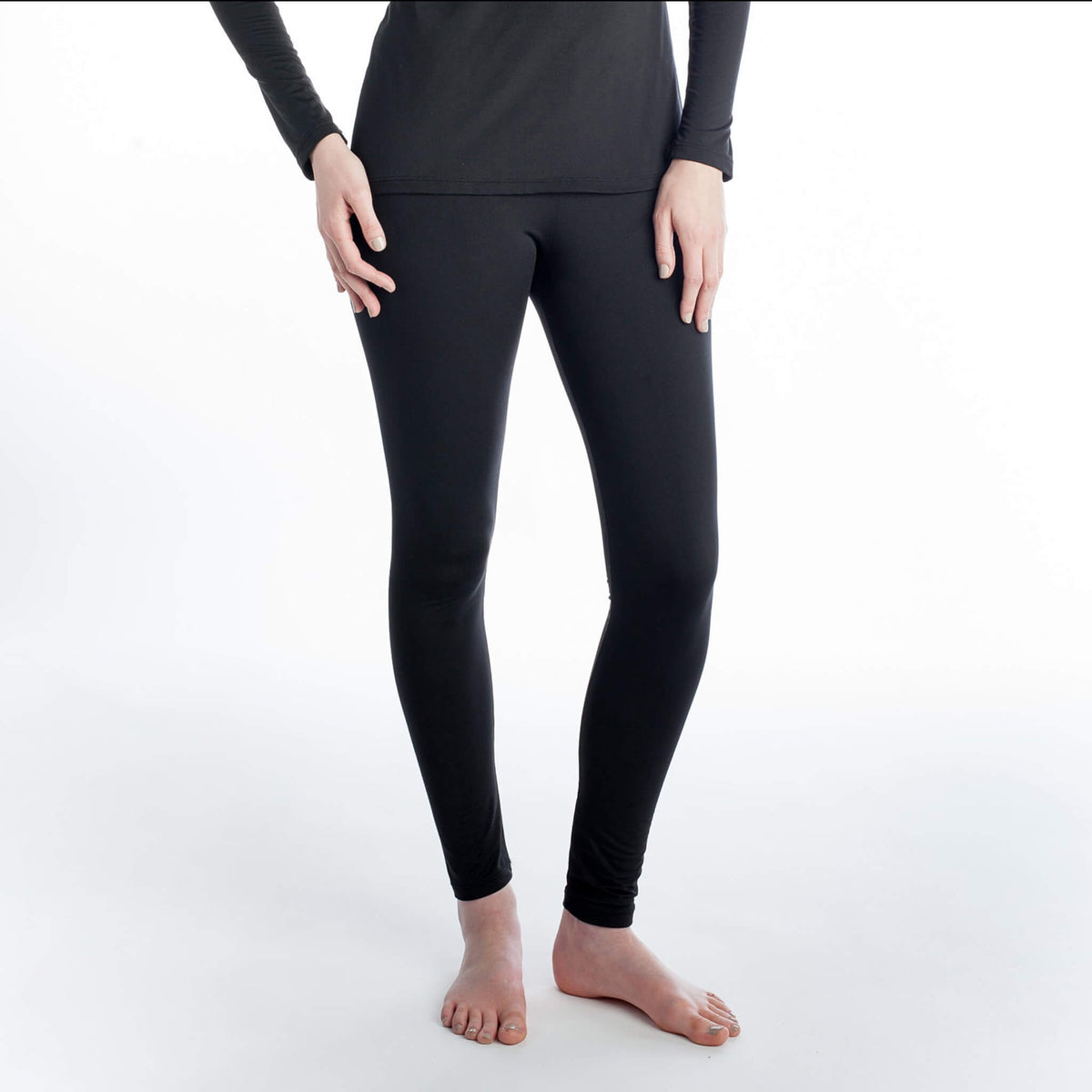 Buy Black Cosy Fleece Lined Jersey Denim Leggings from Next Thailand