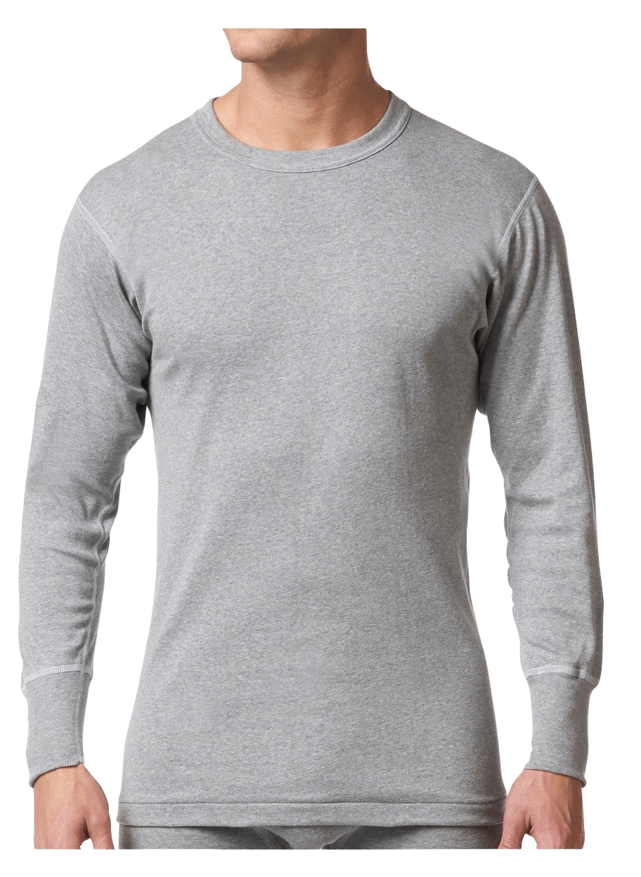 36 Wholesale Men's Waffle Knit Thermal Shirt In White, Size M - at 